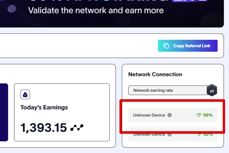 nodepayネットワーク接続