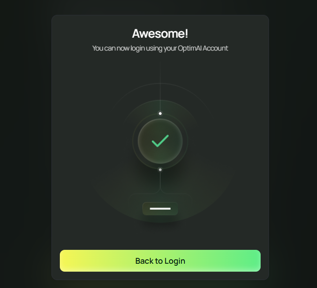 OptimAI登録完了