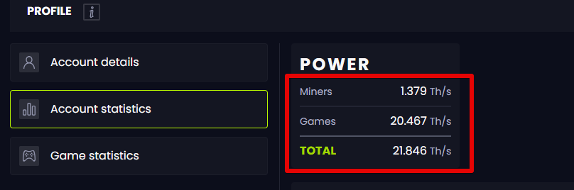 LimerCoin1ヶ月経過マイニングパワー